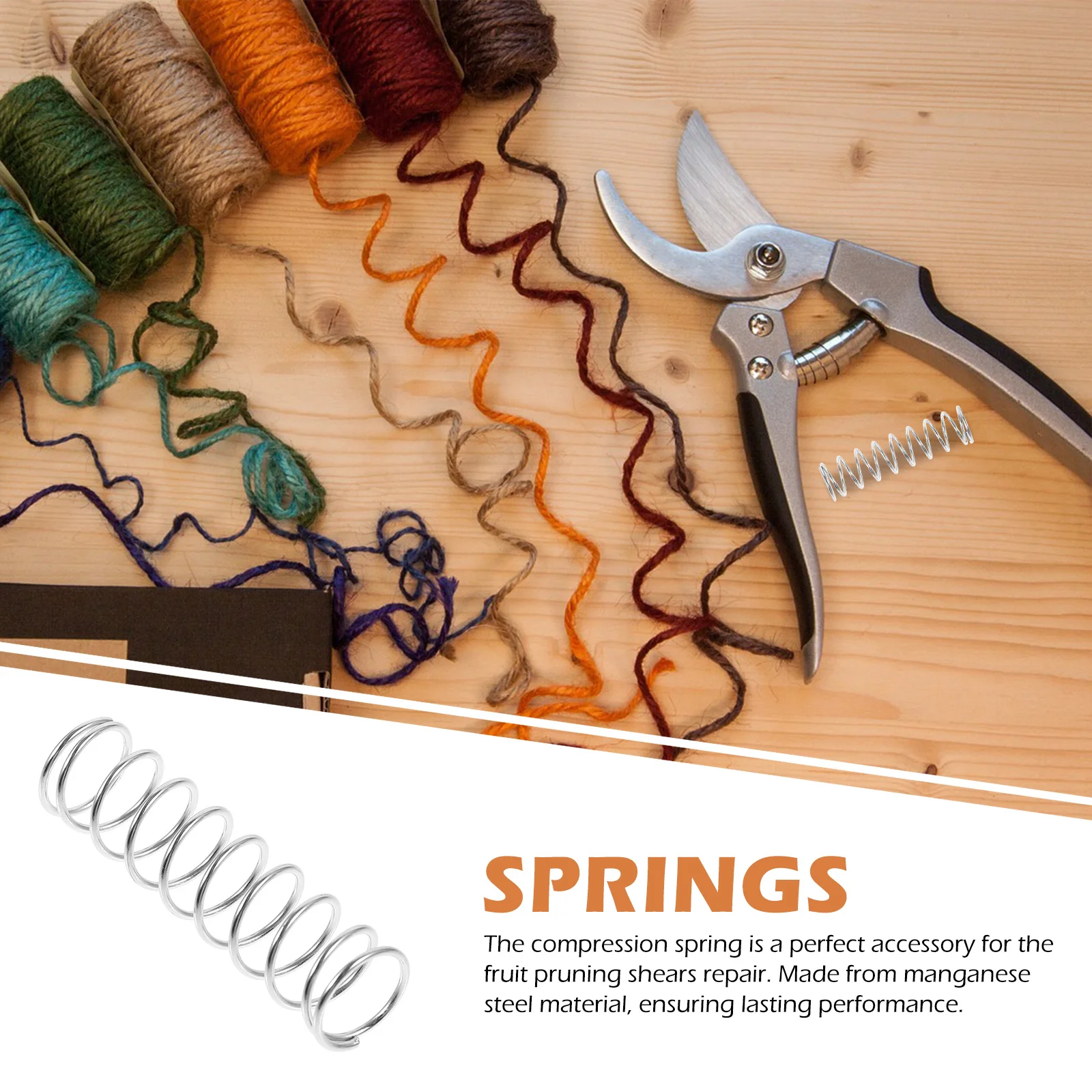 

20pcs Pruner Replacement Springs For Pruning Shears Manganese Steel Compression Spring Heavy Duty Garden Tool Repair Handheld
