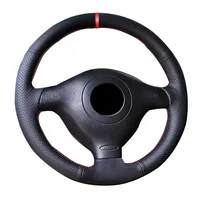 Customize Microfiber Leather Steering Wheel Cover for Seat Leon MK1 Volkswagen VW Golf 4 IV Passat B5 Variant Polo Skoda Fabia 1