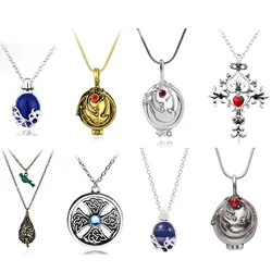 The Vampire Diaries Necklace Fashion Verbena Verbena Pendant Photo Locket Jewelry Men Women Christmas Party Gifts