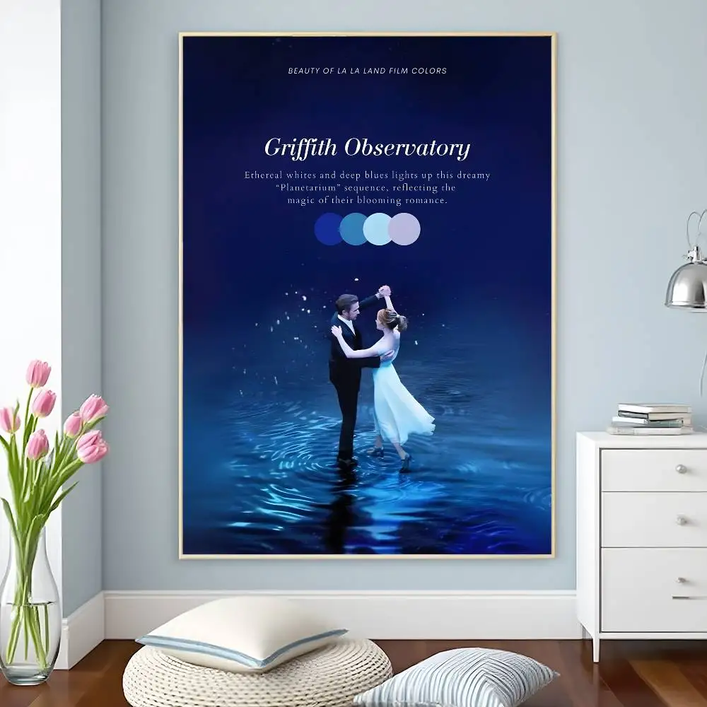 ملصق فيلم La Land عالي الدقة ذاتي اللصق مقاوم للماء، ديكور متعدد الاستخدامات للمنازل والحانات والفنادق والمزيد #5