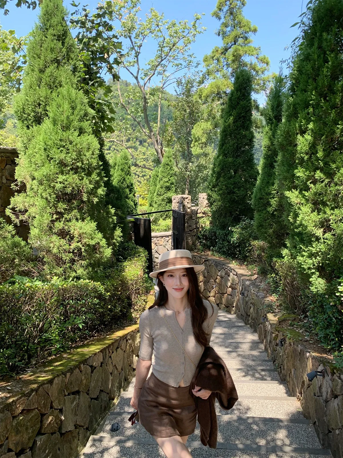 

Шерстяной вязаный свитер Seeyouiceland с вырезами, V-образным вырезом и пуговицами, повседневный, женский, осенний, модный, удлиненный (до колена)