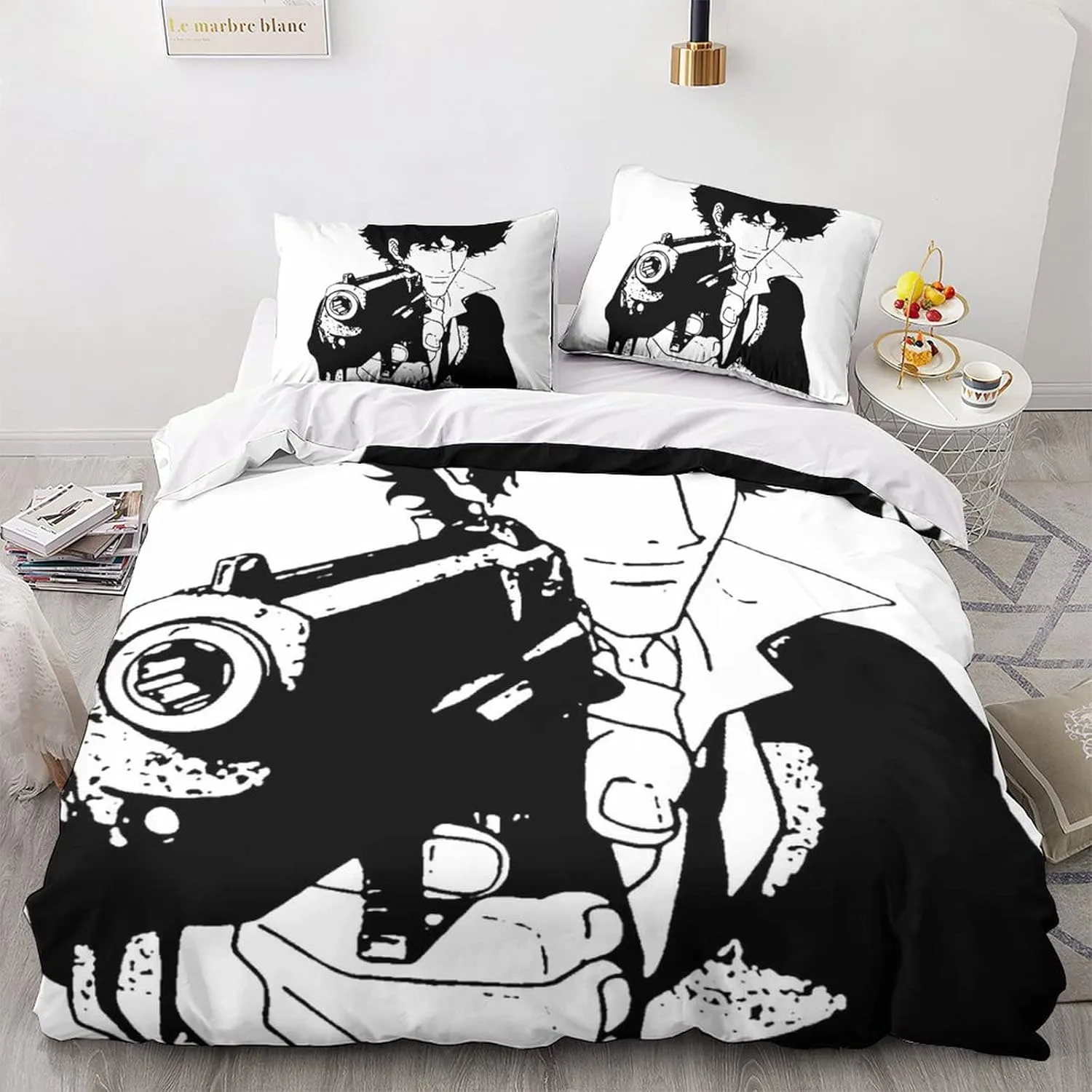 Exquisite 3D C-Cowboy Bebop Wallpaper Anime Digital Printing Bedding Set Duvet Cover Comforter Bed Youth Kids Girl Boys Gift