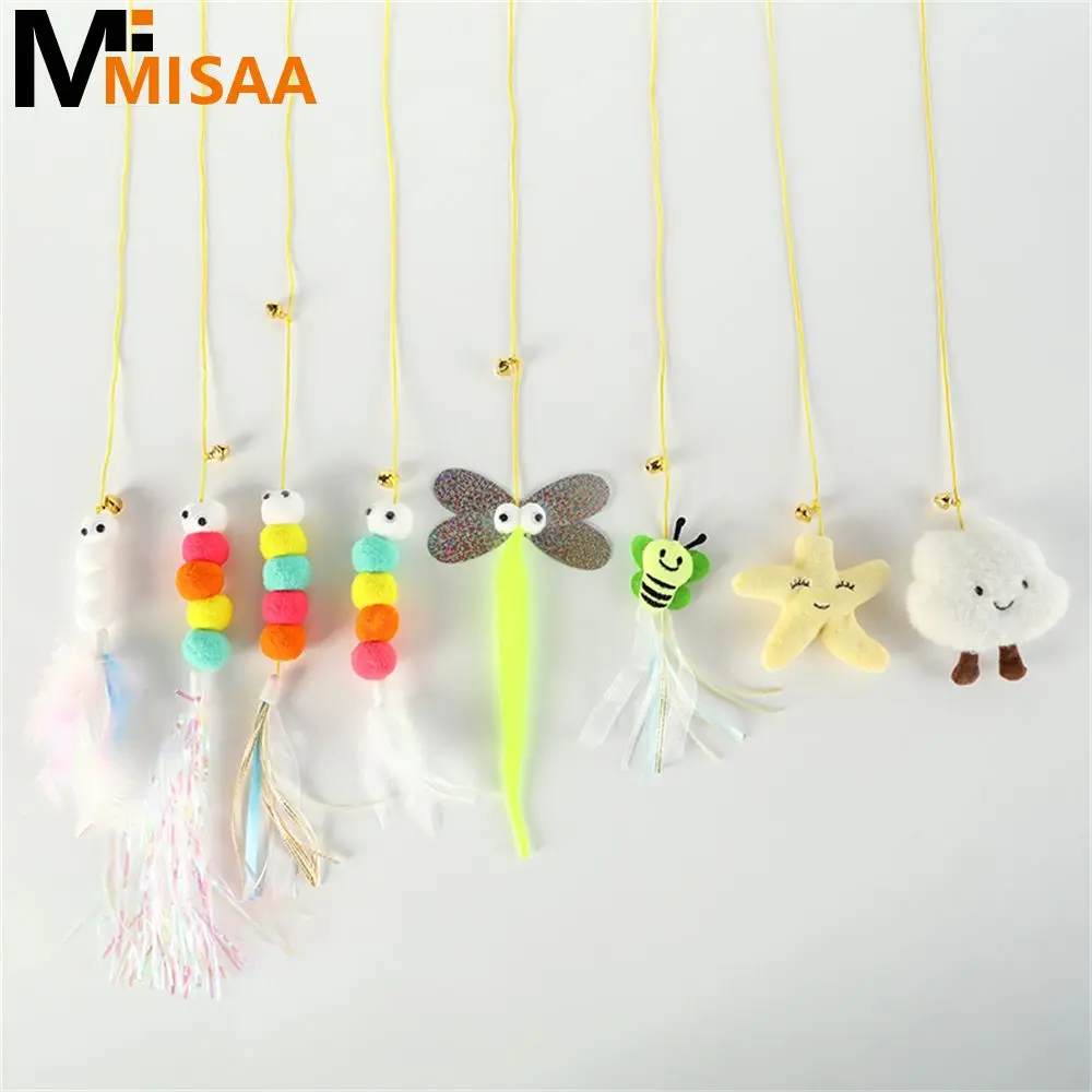 Interactive Cat Toy Funny Simulation Durable Cat Supplies Cat Playing Teaser Wand Toy Hanging Self-entertain Automatic Plush