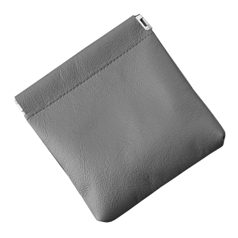 Compact Men's PU Leather Wallet Coin Purse Credit Card Holder Change Pocket Easy Access Coin Pouches for Women Man