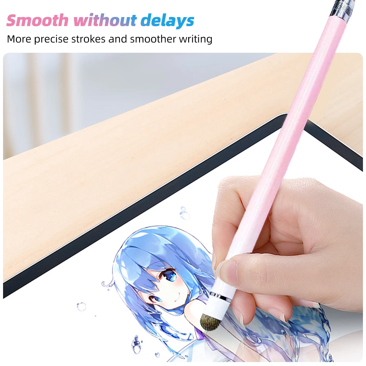 Universal Color 2 In1 Stylus Pen Cellphone Tablet Capacitive Touch Pencil For iPhone Samsung Android Phone Drawing Screen Pencil