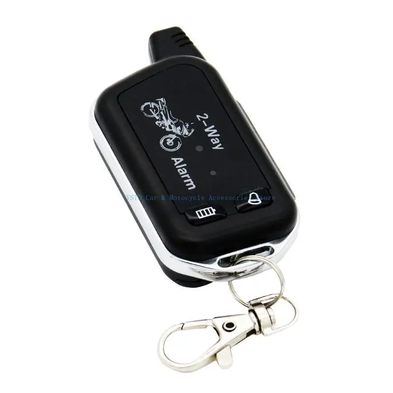 L5BC A Set Motorcycle Two Way Alarm System with Sensitive Vibration LED Display Warning