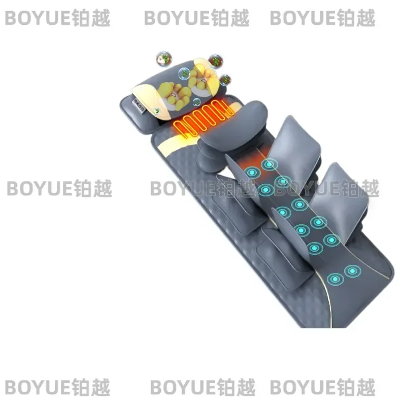 Electric Full Body Massage Mattress with Airbag Kneading and Heat Therapy for Cervical Spine Waist and Legs Home Use
