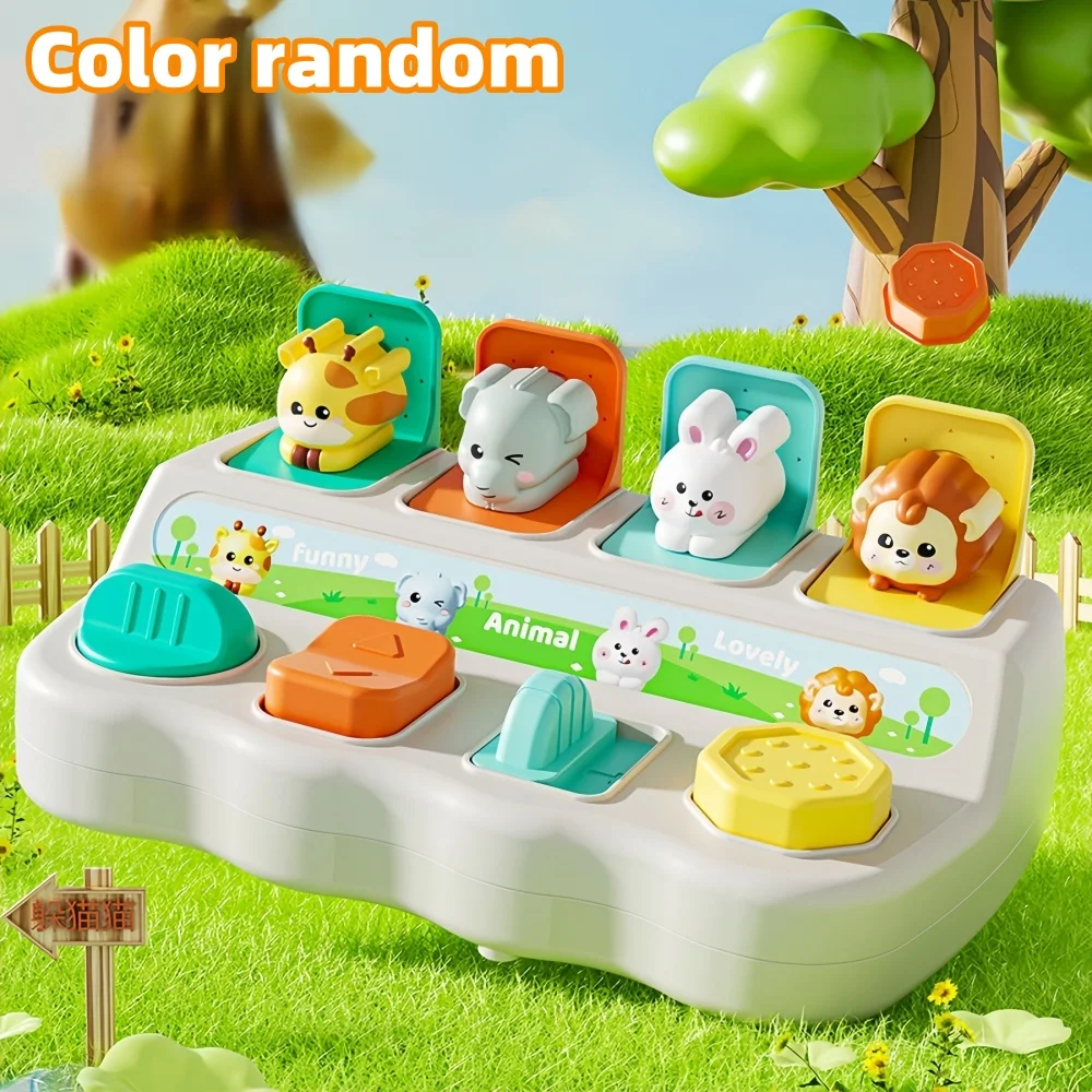 toddler toys,baby toy,Q pet machine box,Early education puzzle and cognitive training baby's finger flexibility machine box toy