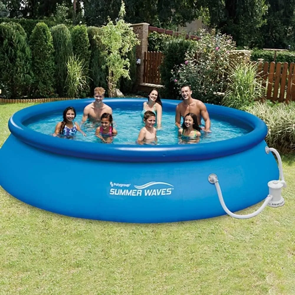 

2024 New 13ft X 33in Quick Set Inflatable Above Ground Pool with Filter Pump