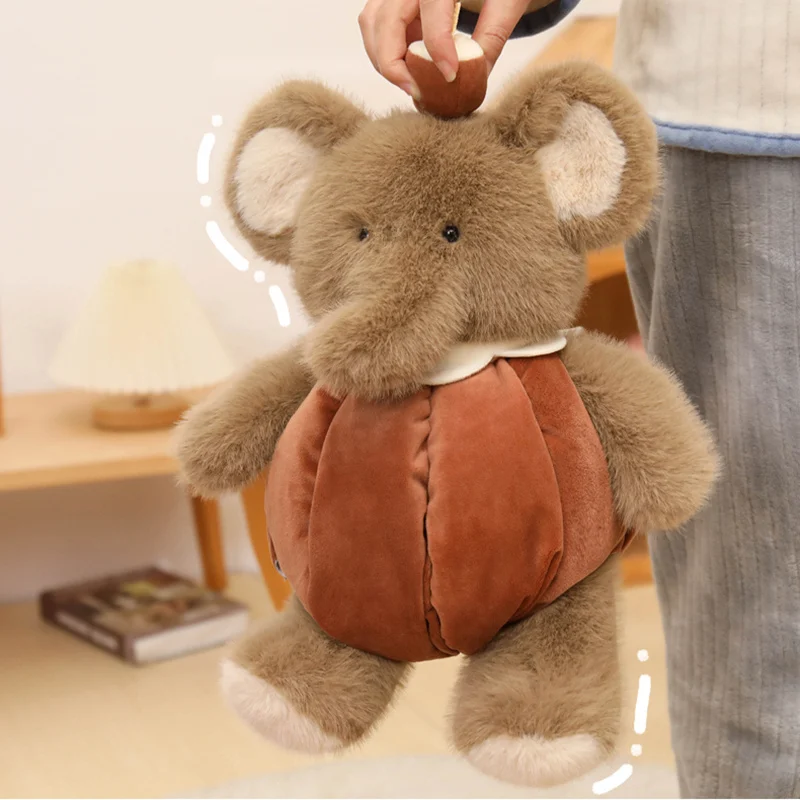 1Pc 40CM Kawaii Elephant Bear Rabbit Plush Toys Stuffed Soft Animal Pillow Lovely Bear Bunny Toy Creative Birthday Gifts