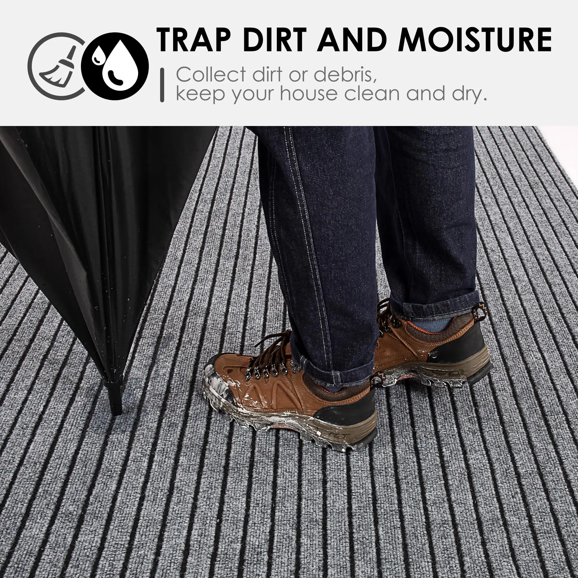 Household Floor Mat Anti Slip Carpet Suitable for Bedrooms and Offices, Easy To Clean and Durable Carpet