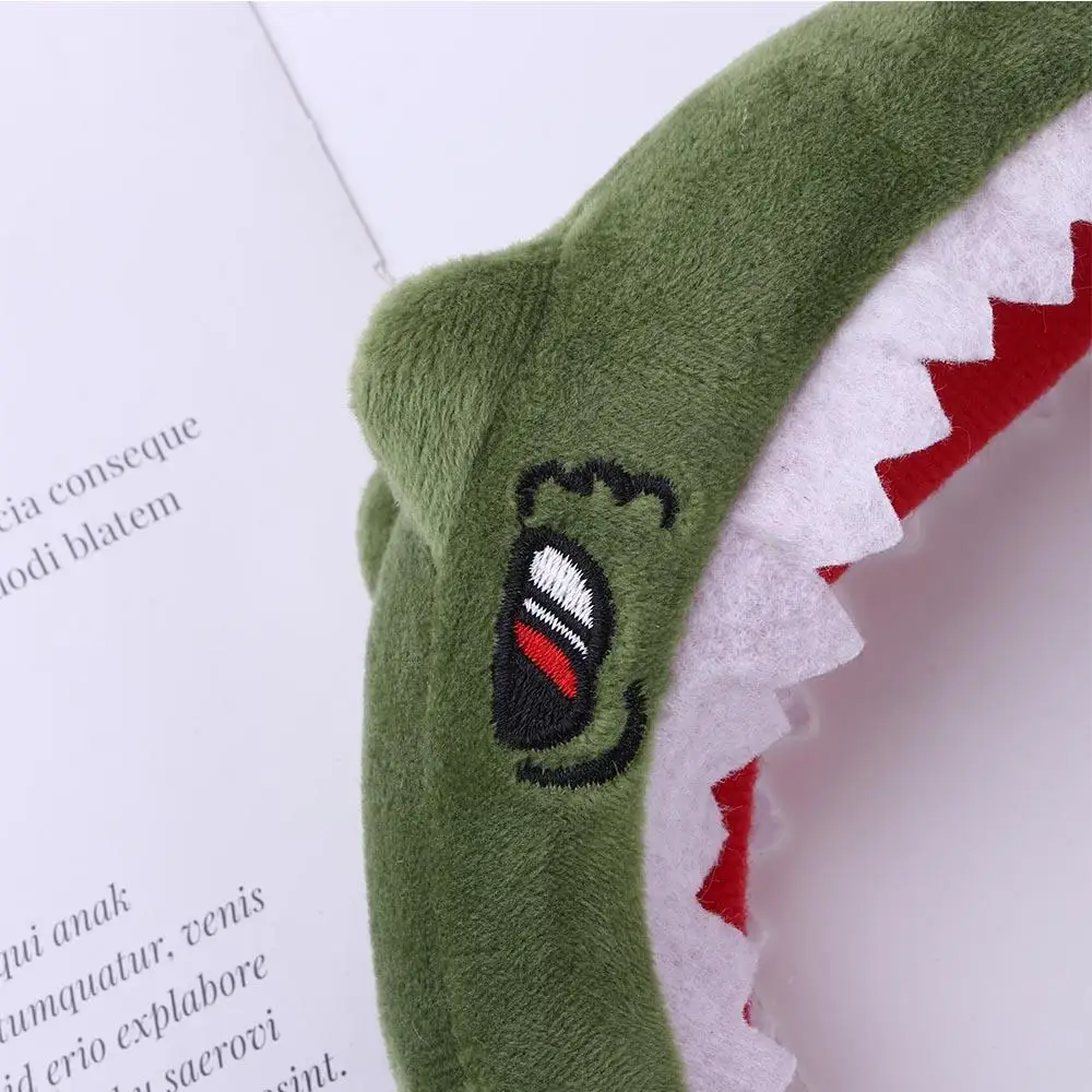 

Korean Sweet Plush Women Hair Accessories Animals Cartoon Hair Hoop Hairband Dinosaur Headbands Shark Fish