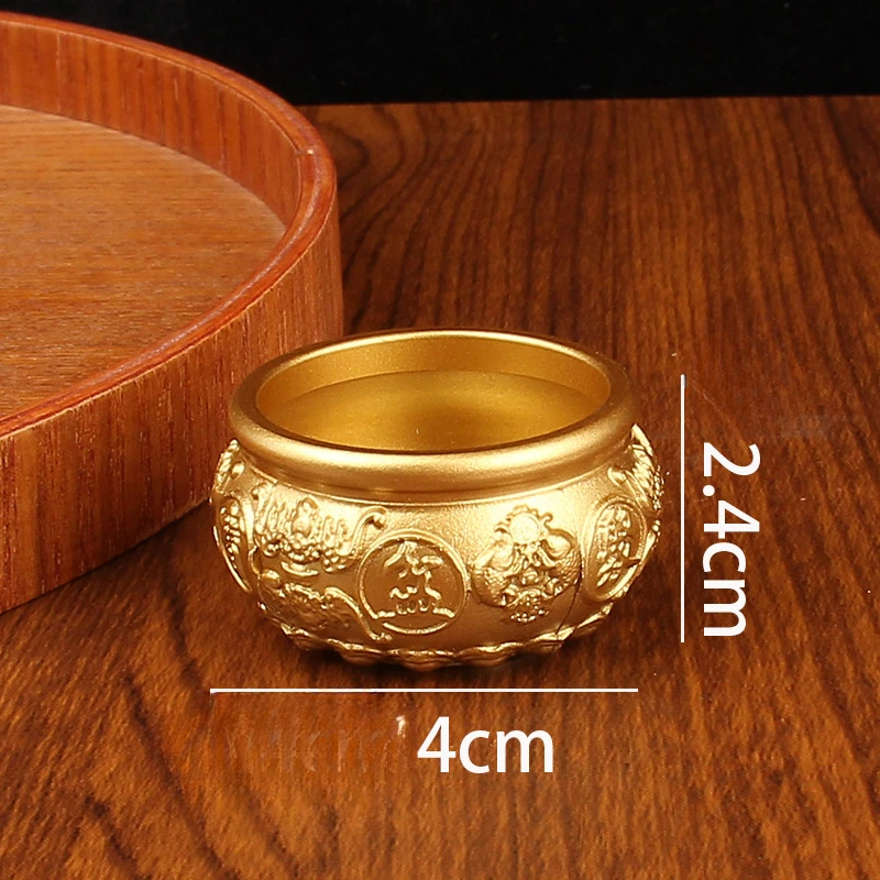 New Cornucopia Brass Fortunate Attract Wealth Good Luck Magical Power Treasure Bowls Desktop Small Ornament Home Decor