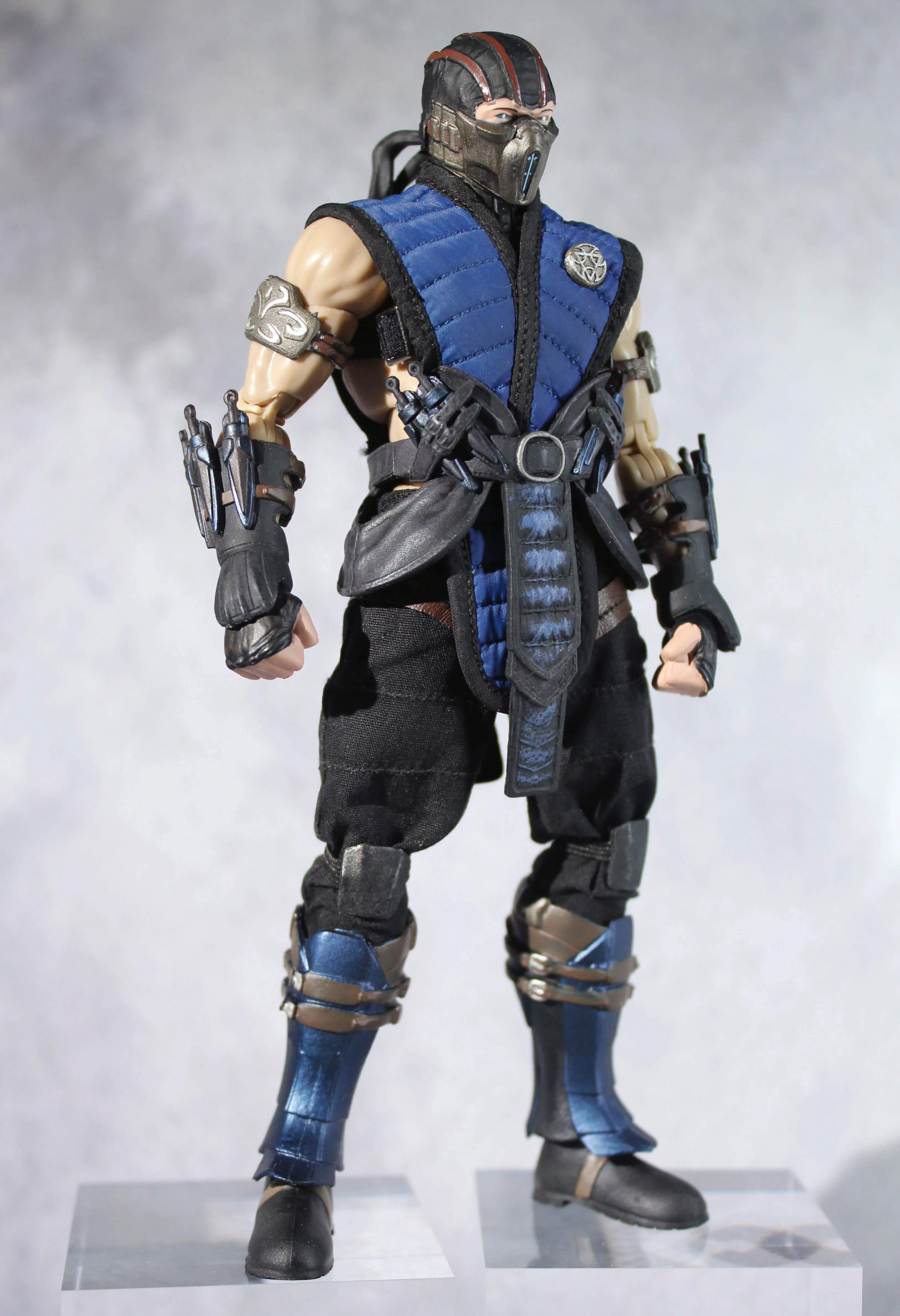 

Collectible 1/12 Scale Male Soldier JM Toys ZK001 Blue Black Battle Suit Special Effects Full Set 6in Action Figure Model