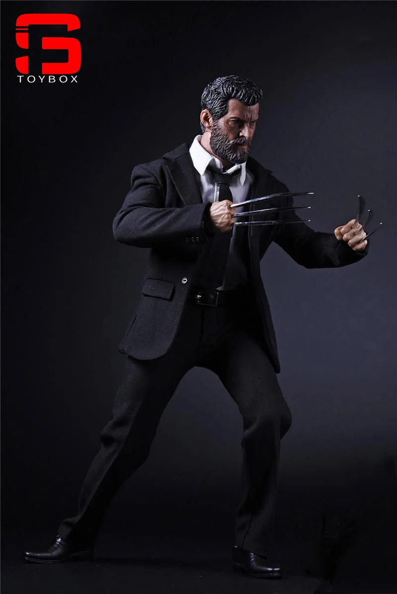 복사기 1/6 올드 로건 블랙 슈트 늑대 발톱 휴 잭맨 헤드 스컬 프트 모델 12 인치 남성 군인 액션 피규어 바디