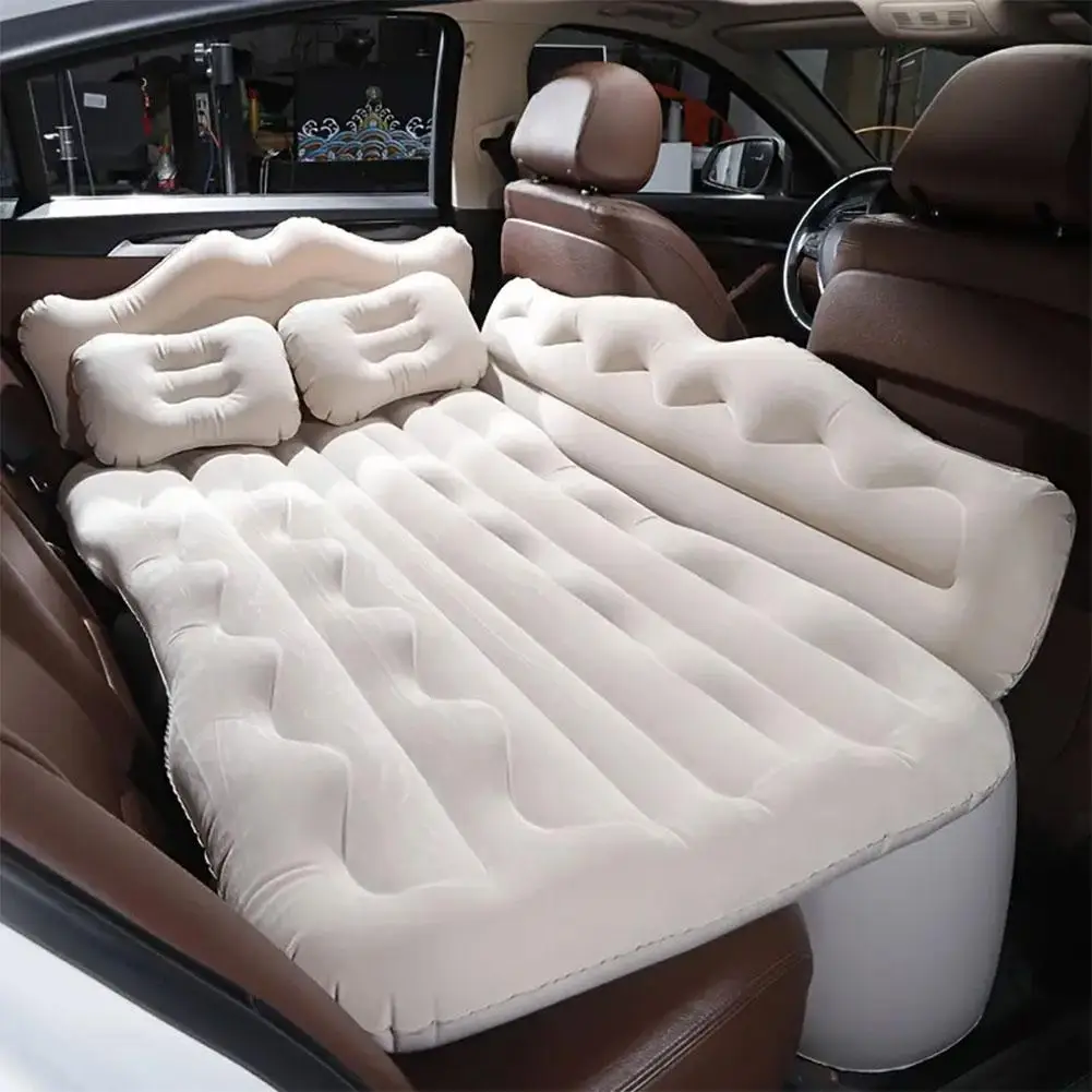 174*126cm Portable Car Travel Inflatable Bed Outdoor Travel Camping Mattress Car Rear Foldable Air Mattress Accesorios Para Auto