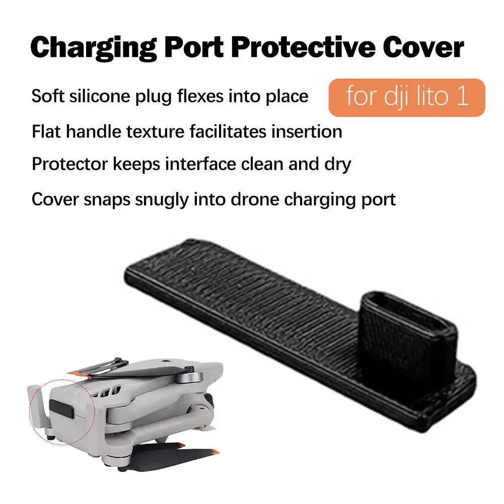 Soft Silicone Charging Port Dust Plug for dji Lito 1X1 Anti-Short Circuit Protective Cover Accessories