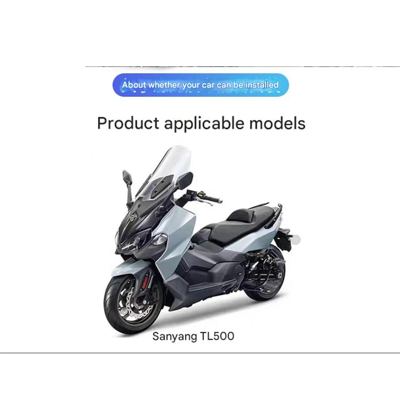 

Racing Windshield with Chest Guard for SYM MAXSYM TL500 TL508, Thickened Modified Front Wind Screen, UV Protection, Windproof, P