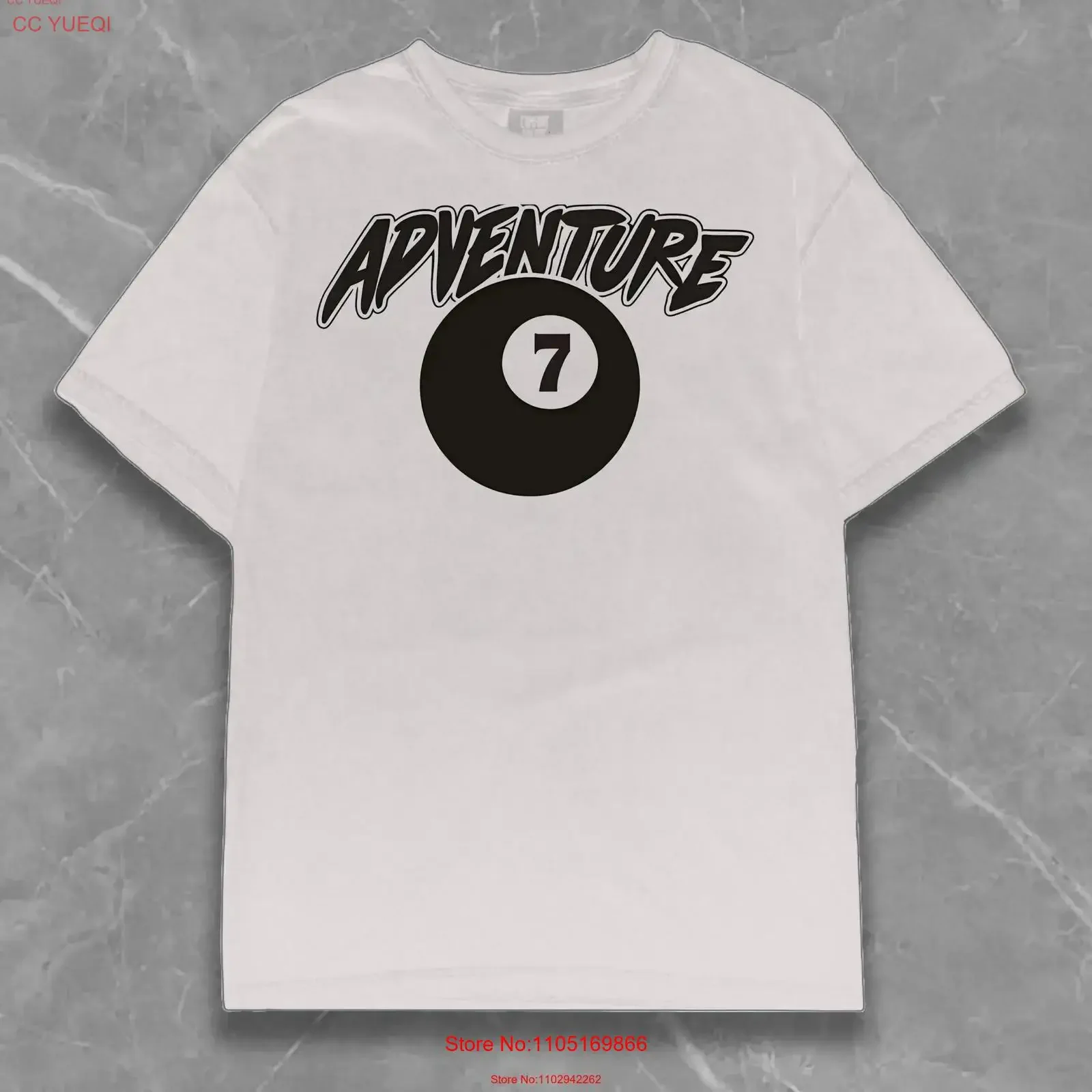Adventure 7 Ball T Shirt Y2K Streetwear Fashion Vamp Retro Opium Unique Art Aesthetic Style Vintage Grunge vintage Washed