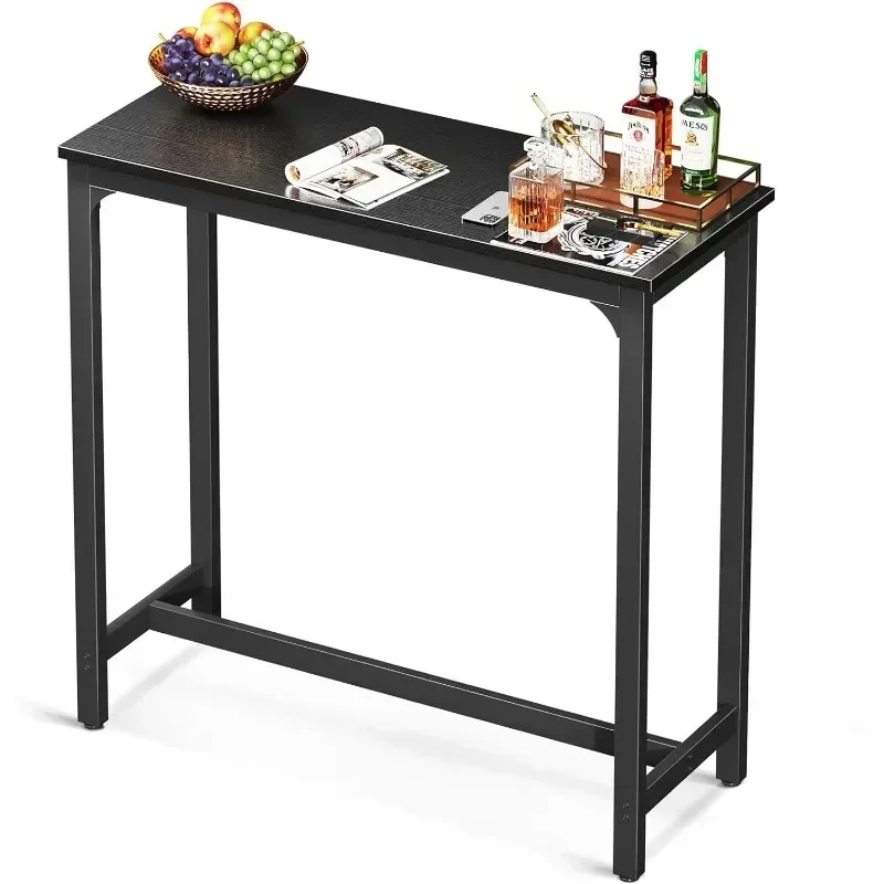 Bar Table, Bar Height Pub Table,  Rectangular High Top Kitchen & Dining Counter Tables