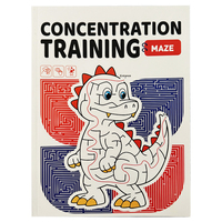 48 Pages Maze Game Book: Enhancing Cognitive Development Attention Training Puzzle Games Colorful Pages for Children Aged 3-8