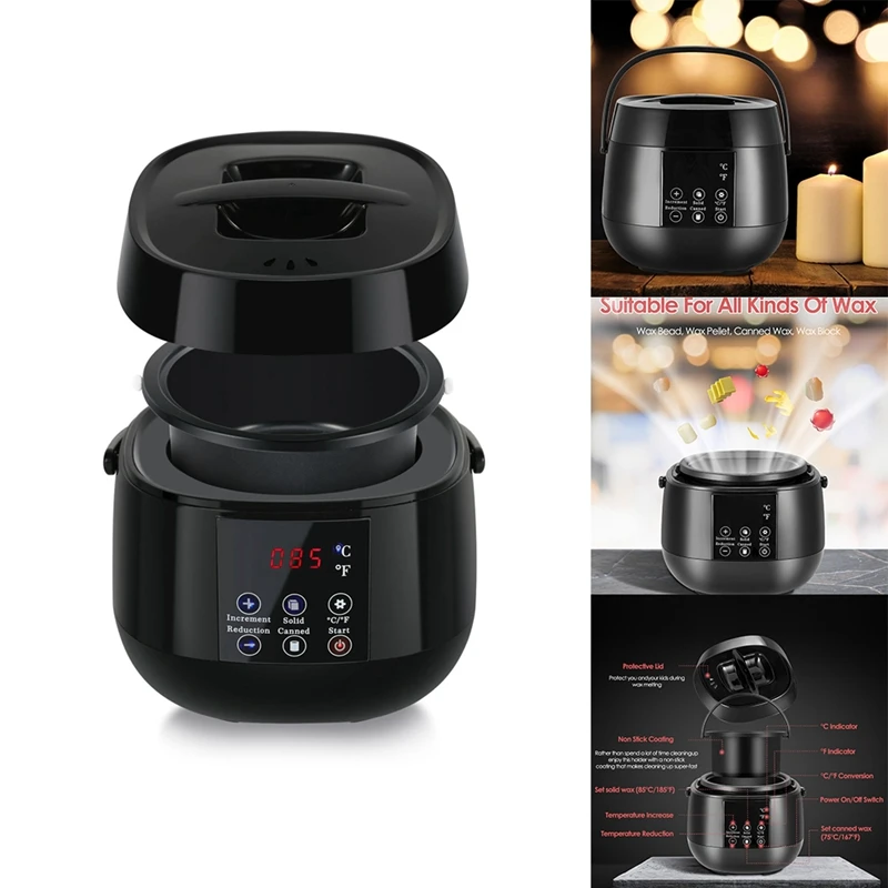 

Candle Making Wax Melting Pot DIY Wax Melter For Candle Making LED Temperature Display For Adults Beginner