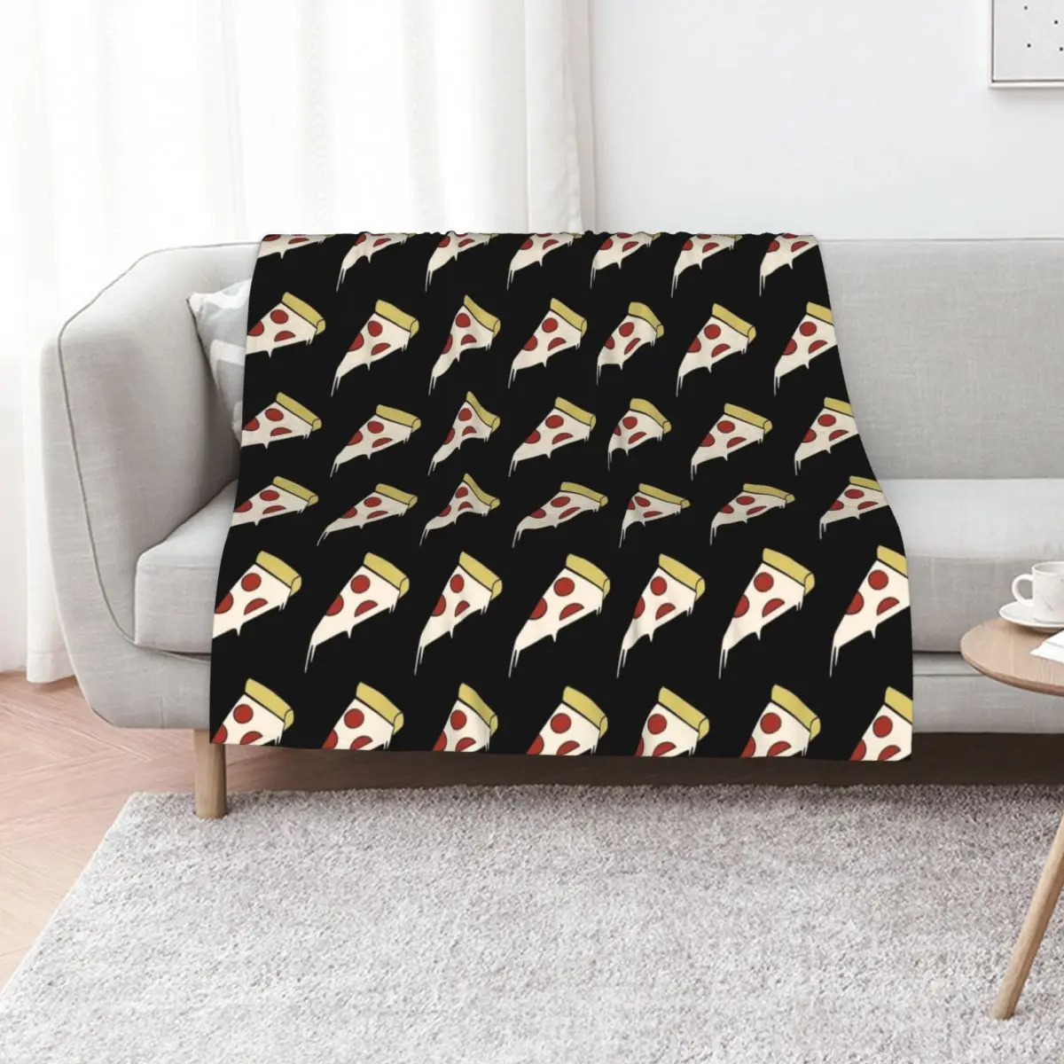 pizza Throw Blanket Flannels Camping Hair Bed Personalized Gift Sofa Quilt Blankets