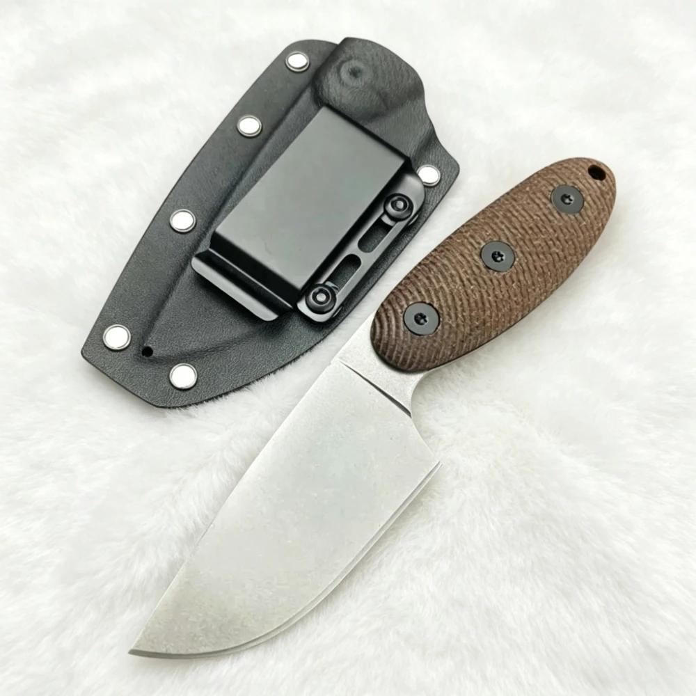 

Многофункциональный нож с фиксированным клинком для активного отдыха, клинок из стали D2 высокой твердости, рукоять G10, инструмент для кемпинга, рыбалки и выживания с чехлом