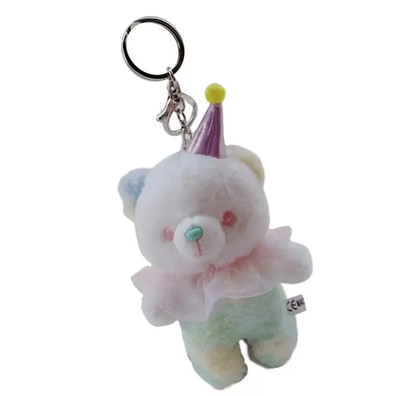 

Bear Stuffed Animal Plush Keychain Plush Bear Keychain Soft Stuffed Animal Toys Pendant Doll Keyring For Purse Car Bag Schoolbag