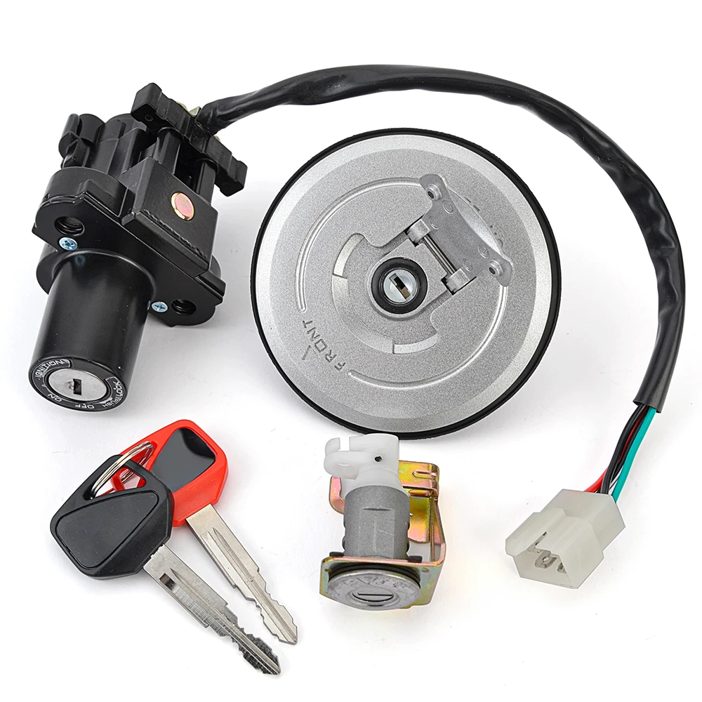 

35010-MCB-610 For Honda XLV650 XL650 Transalp 2000 2001 2002 2003 2004-2006 Fuel Cap Ignition Switch Seat Lock with Key Kit