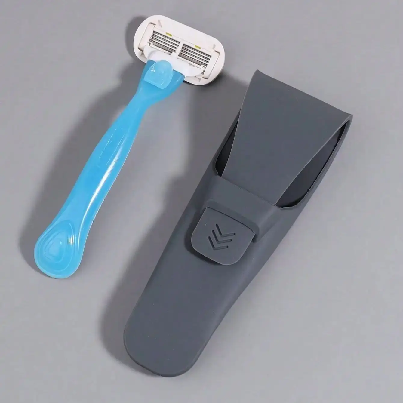 1PC-Silicone Razor Portable Holder Box Manual Shaver Protector Cover Portable Waterproof Shaving Accessories Razor Storage Box