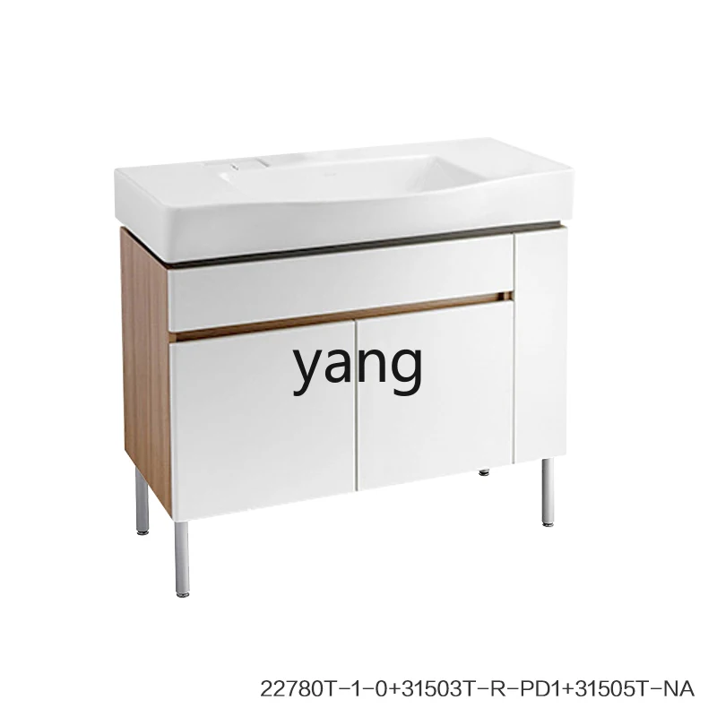 LH  bathroom cabinet combination bathroom hand wash basin integrated ceramic basin multi-size