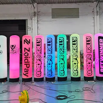 Diodos emissores de luz gigantes para decoração de campanha publicitária de boate balões de luz infláveis