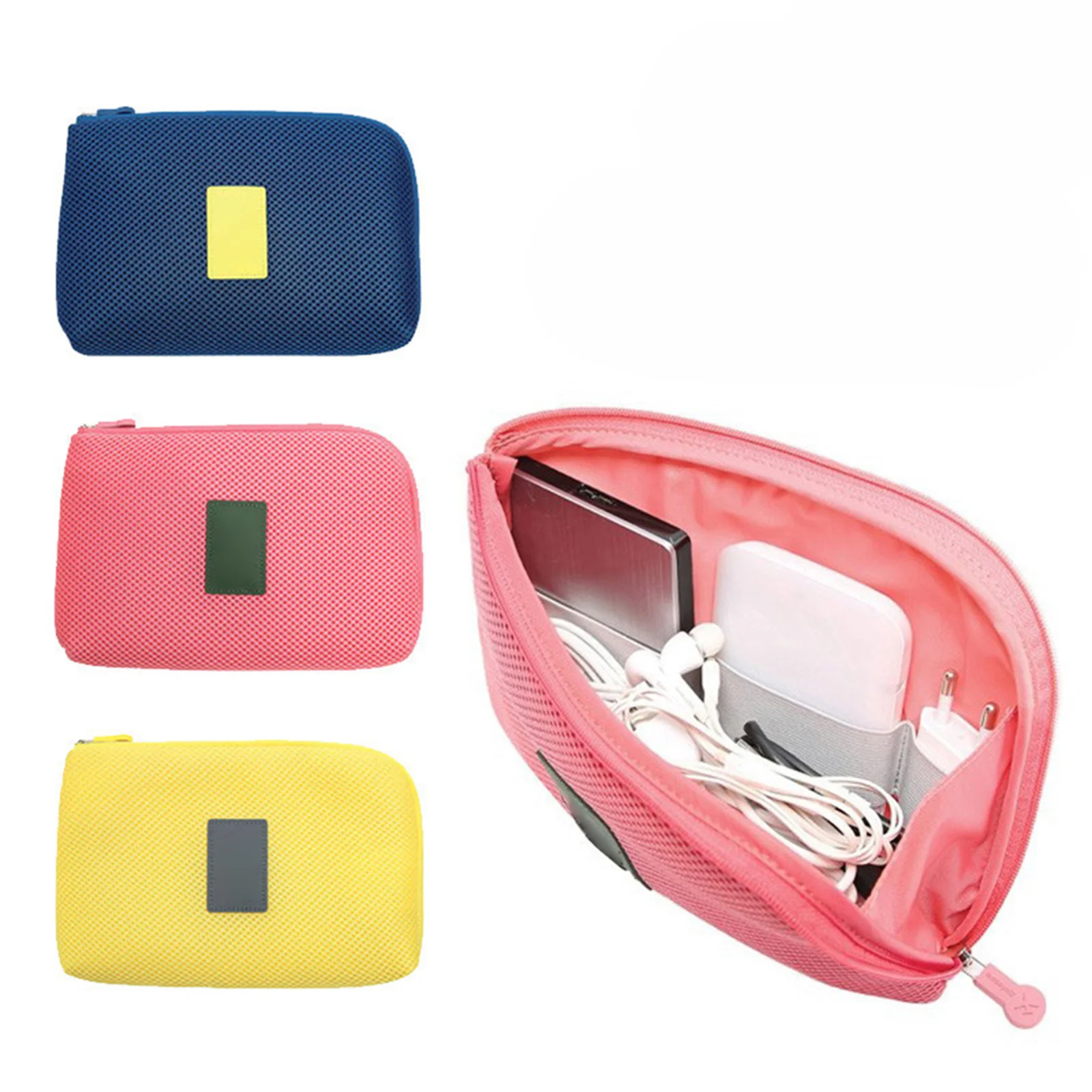 

Shockproof Digital Organizer Bag Watermelon Red Small Size For Phone Earphones Cable Mouse Travel Pouch Toiletry
