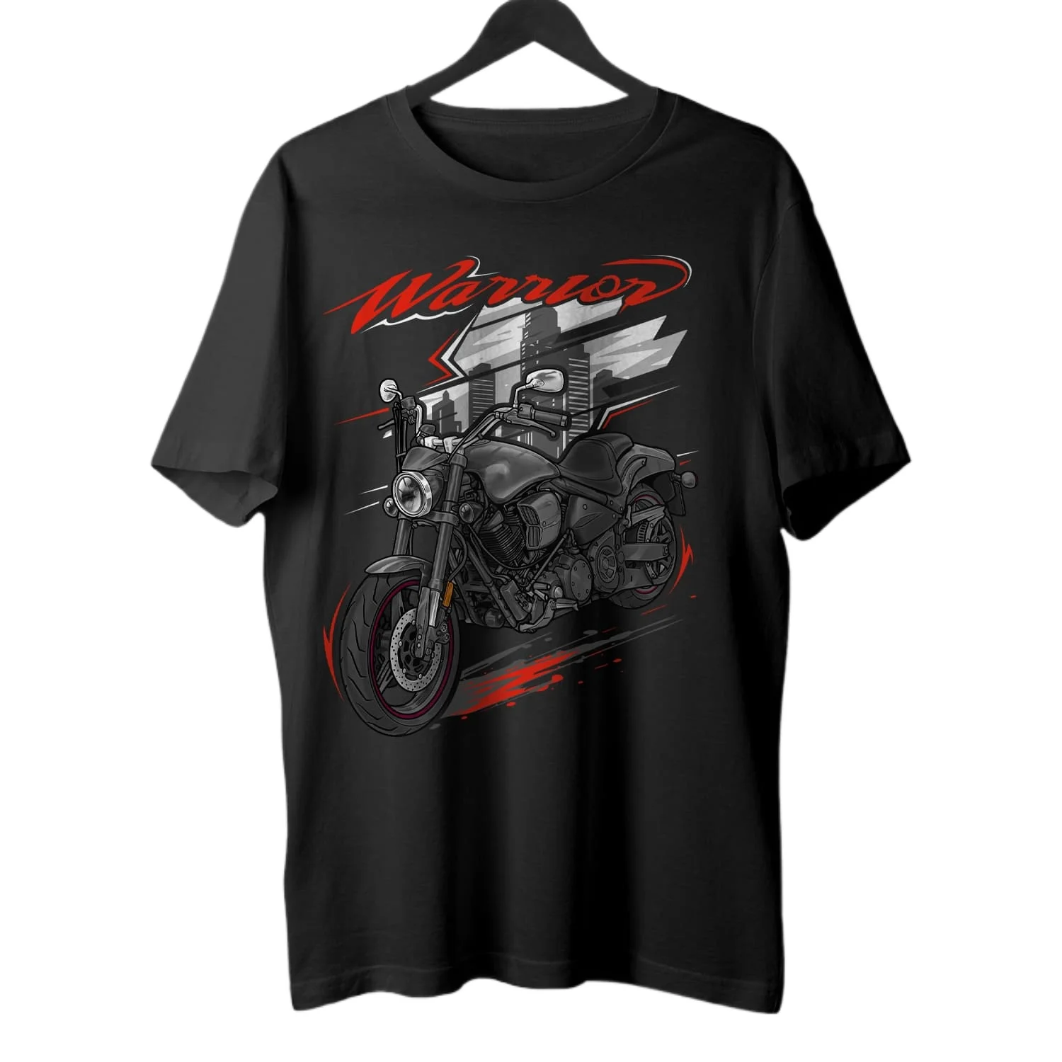 

2005-2010 Models Japanese Road Star Midnight Warrior Motorcycle T-Shirt 100% Cotton O-Neck Short Sleeve Casual Mens T-shirt