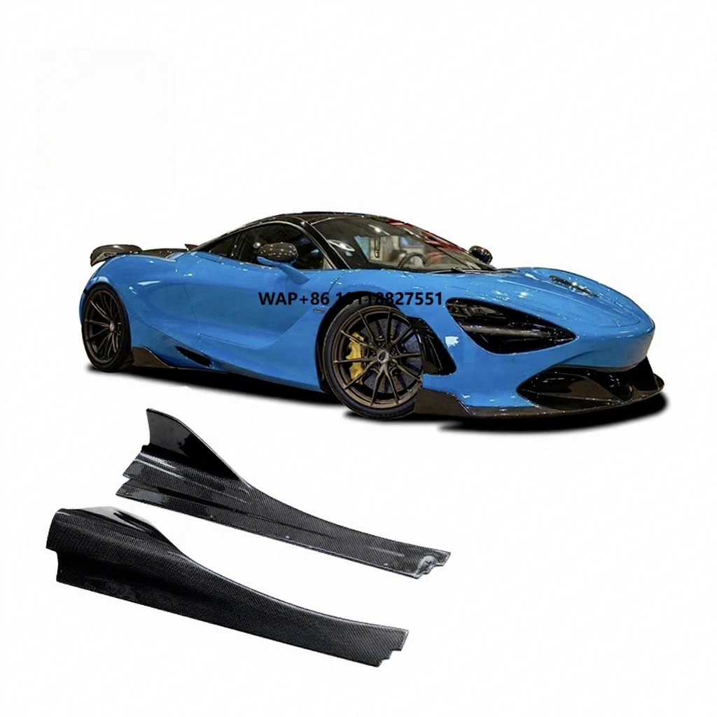 

Car Modified Parts Vors Style Dry Carbon Fiber Side Skirt Blades for Mclaren 720s