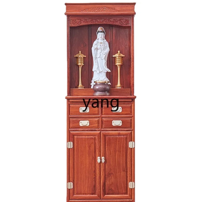 

LMM New Chinese Style Clothes Closet Rosewood Shrine Home Shenlou Buddha Cabinet Buddha Shrine