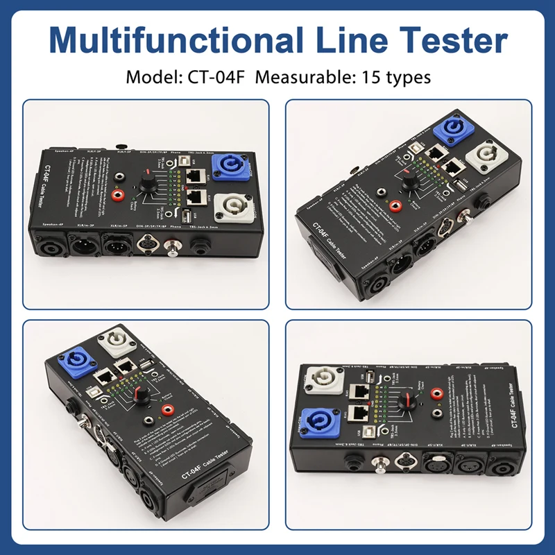 Multifunctional Line Tester Audio Line Xlr Signal Line Tester