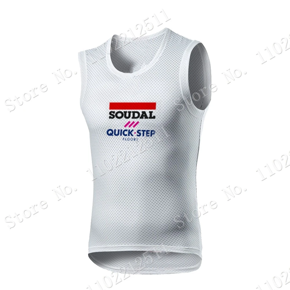 Cycling Base Layer Soudal Quick Step Team 2023 Cycling Jersey Sleeveless Blue Road Bike Underwear Vest Bicycle Clothing MTB