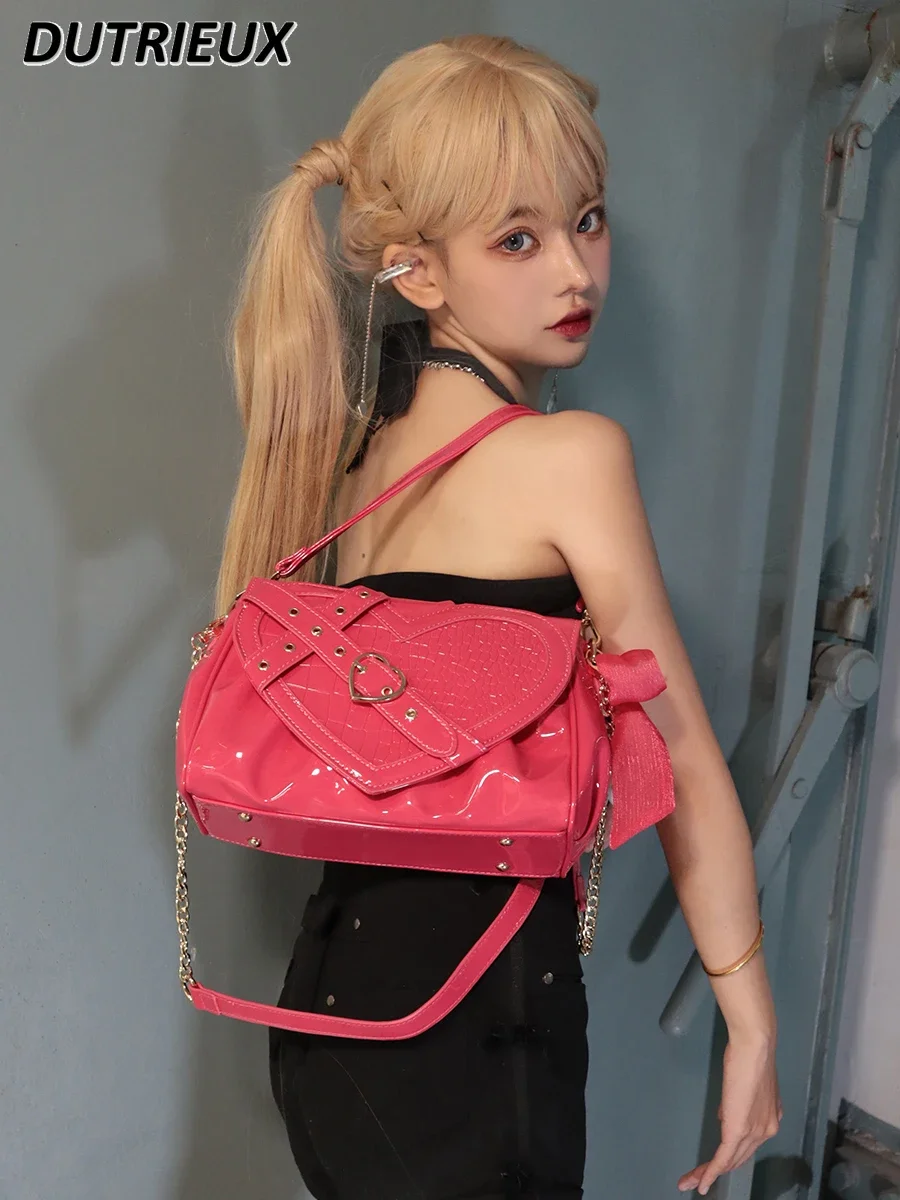 

Women's Bags Lolita Style One-Shoulder Portable Crossbody Bag Asian Culture Punk Hot Girl Sweet Cute Fashion Handbags for Ladies