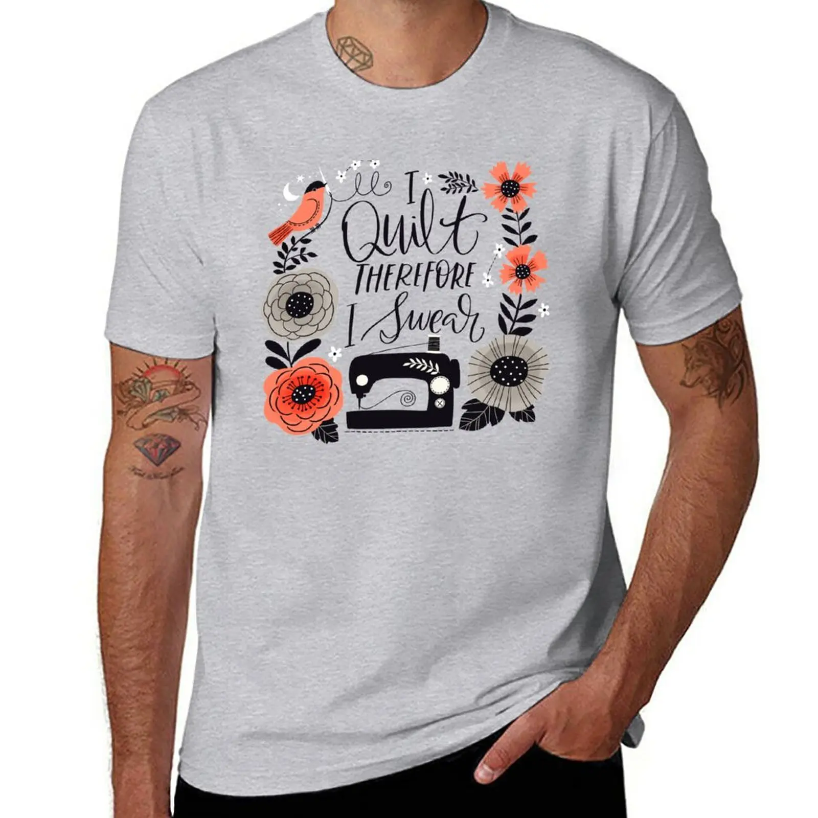 New I Quilt Therefore I Swear T-Shirt funny t shirts sublime t shirt boys t shirts oversized shirts for men