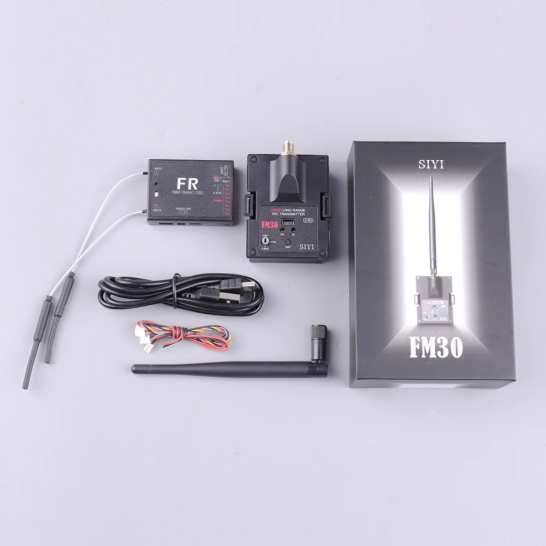 SIYI FM30 2,4G 30KM Radio Modul Long Range Datalink Telemetrie Bluetooth Mit FR Mini Empfänger OpenTX OTA Racing Drohnen RC