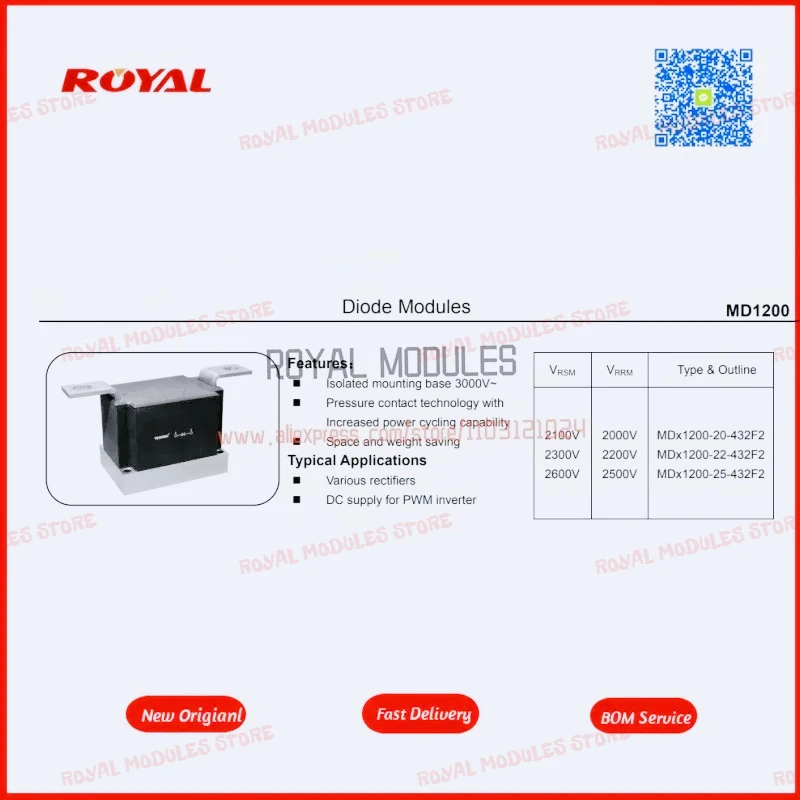 New Original  MD1200-20-432F2 MD1200-22-432F2 MD1200-25-432F2 MD 1200-16-432 F2