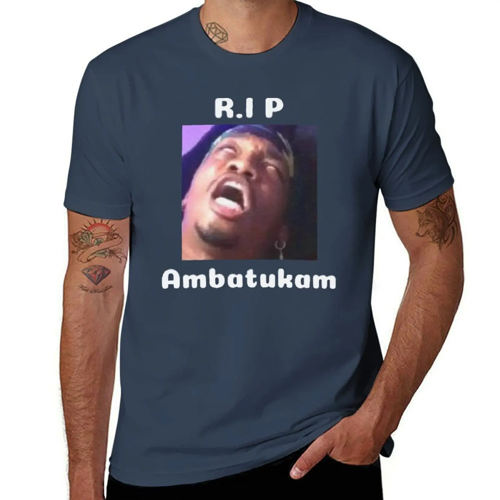 R.I.P Ambatukam Dreamybull T-Shirt Work Utility Casual Tee Shirt