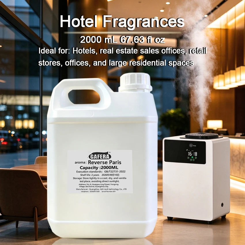 Large Bottle of Hotel Diffuser Oil, Air Freshener, Suitable for Commercial Scenting Systems and Electric Diffusers (2000 mL）