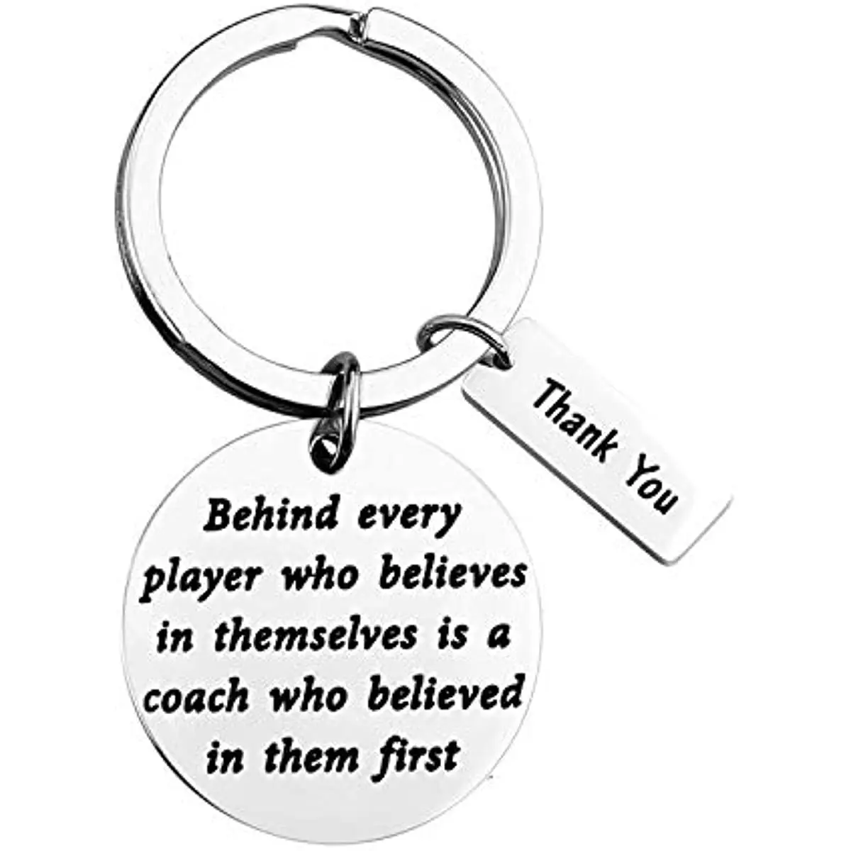 Thank You Coach Appreciation Gift Keychain for Baseball Basketball Sports Soccer Ball Volleyball Best Coach Retirement Gifts