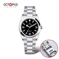 Octopus Kraken 2025 New Men's Automatic Mechanical Watch PT5000 36mm Sapphire Glass Stainless Steel BGW-9 Luminous Reloj Hombre