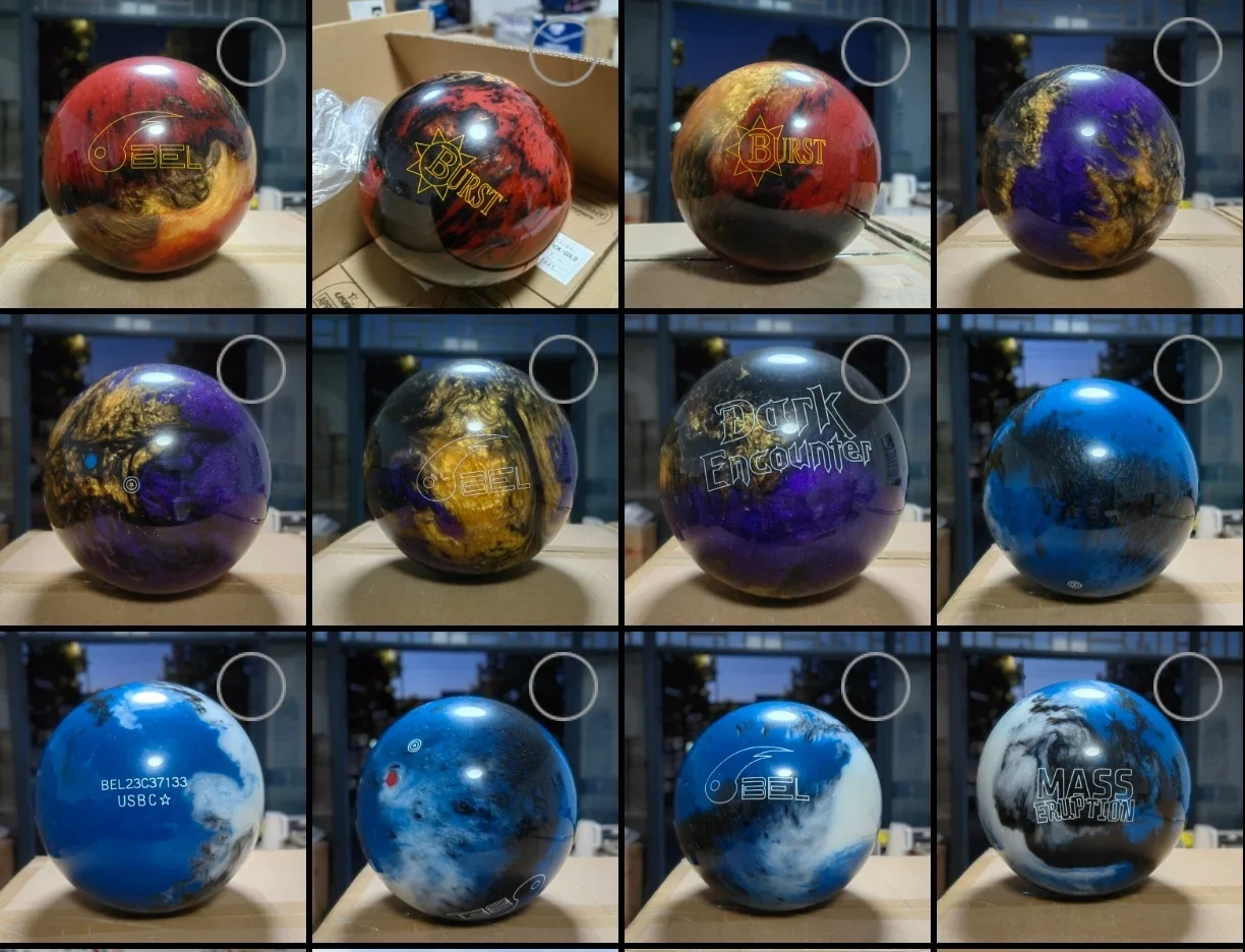 كرة بولينج احترافية للصحن الطائر الخطي، ثلاثة ألوان اختيارية #5