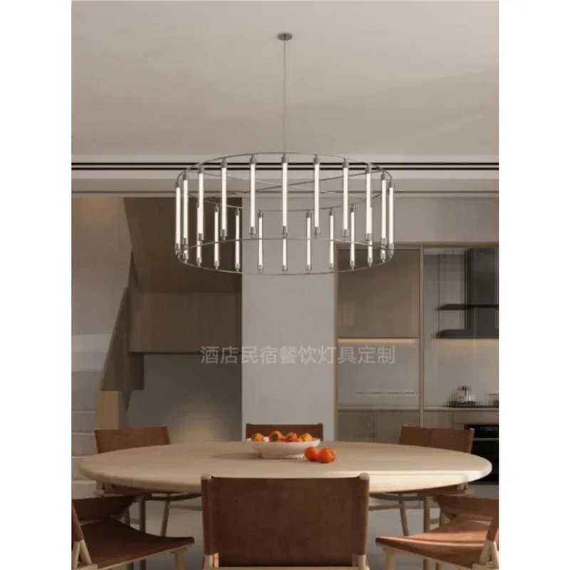 Modern simple private room dining table villa club living room tea room Mazar lamp
