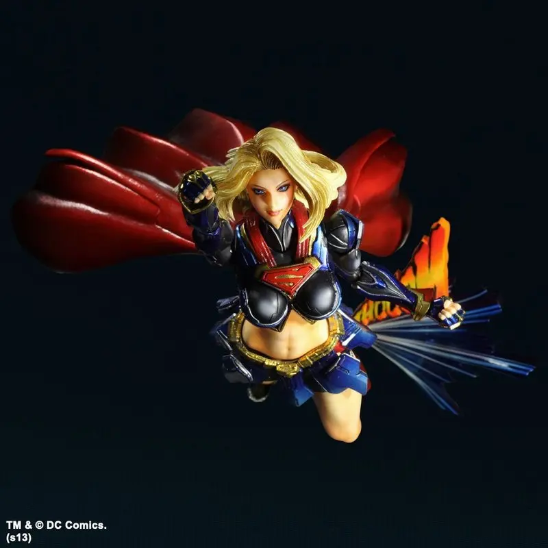 25cm Dc Justice League Pa Modification Superwoman Action Figure Classic Model Joint Mobility Supergirl Ornaments Collection Gift